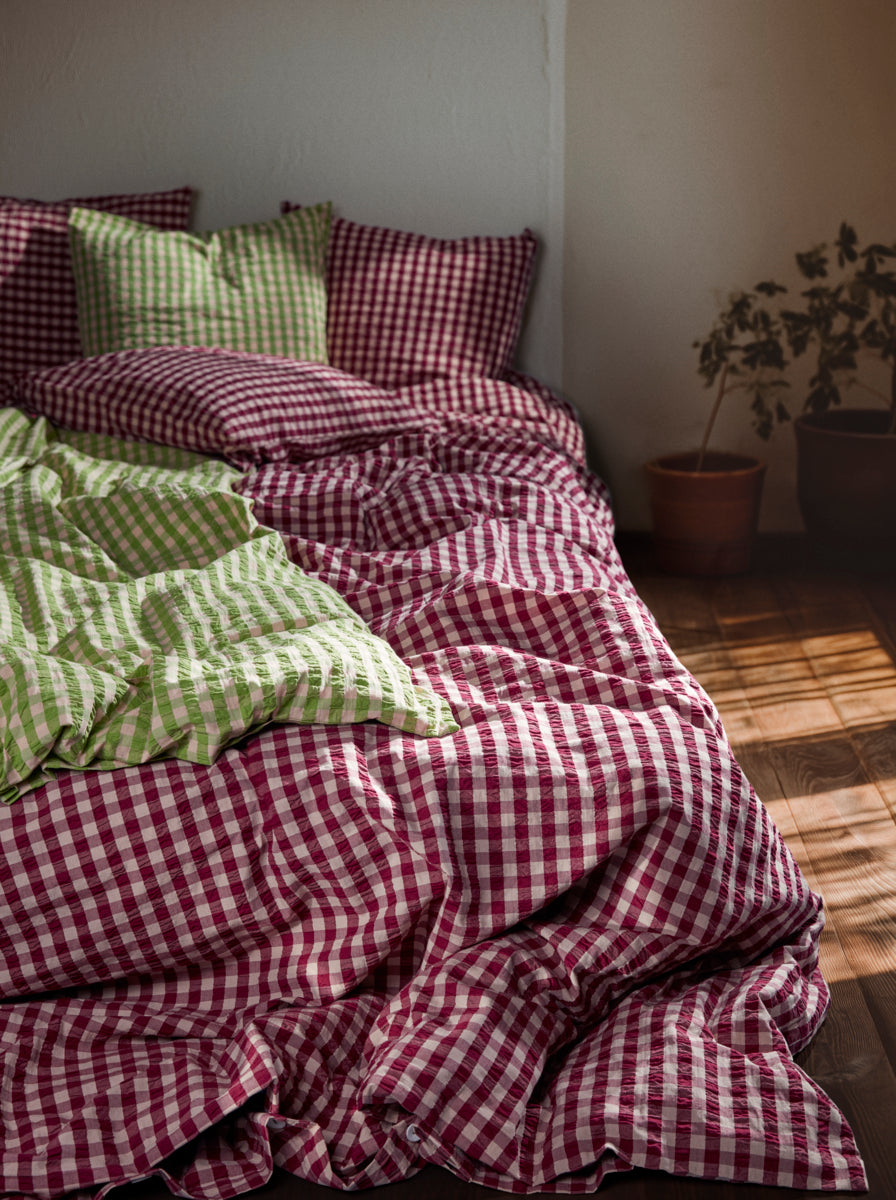 Bæk&Bølge sengetøj - blomme/rosa